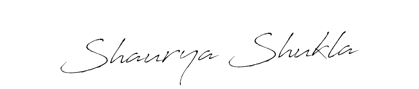 Make a beautiful signature design for name Shaurya Shukla. With this signature (Antro_Vectra) style, you can create a handwritten signature for free. Shaurya Shukla signature style 6 images and pictures png