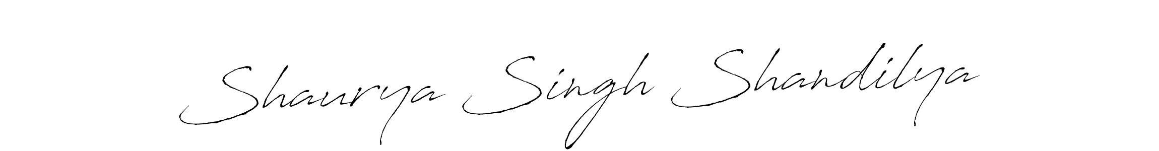 Create a beautiful signature design for name Shaurya Singh Shandilya. With this signature (Antro_Vectra) fonts, you can make a handwritten signature for free. Shaurya Singh Shandilya signature style 6 images and pictures png