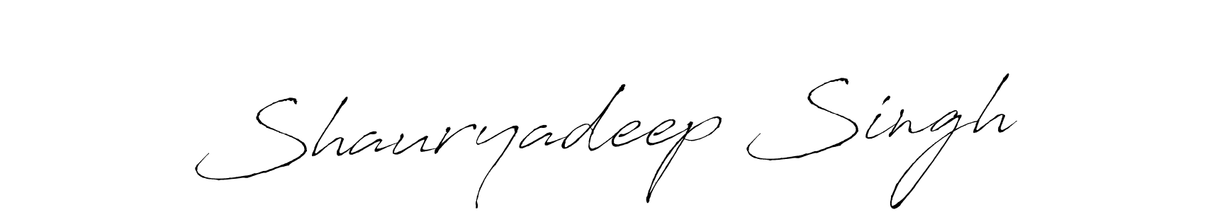 Create a beautiful signature design for name Shauryadeep Singh. With this signature (Antro_Vectra) fonts, you can make a handwritten signature for free. Shauryadeep Singh signature style 6 images and pictures png