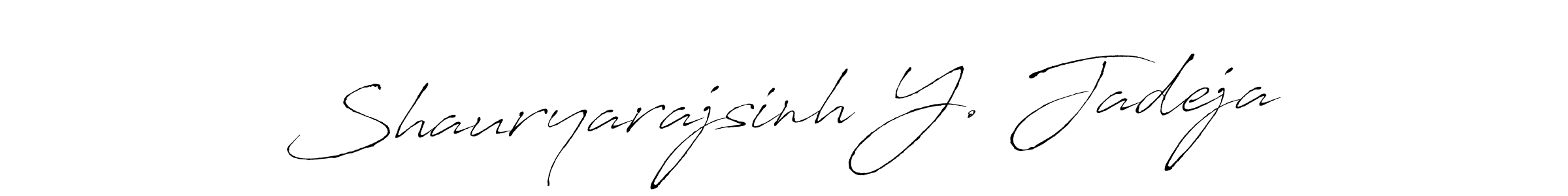 Similarly Antro_Vectra is the best handwritten signature design. Signature creator online .You can use it as an online autograph creator for name Shauryarajsinh Y. Jadeja. Shauryarajsinh Y. Jadeja signature style 6 images and pictures png