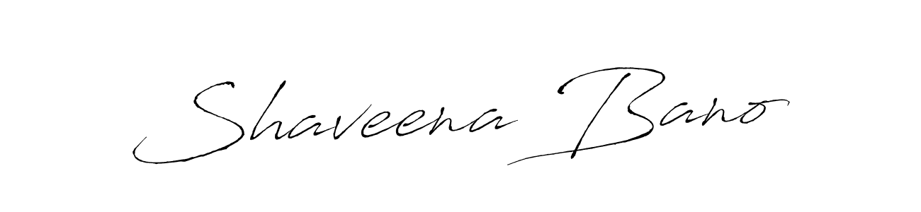 How to make Shaveena Bano name signature. Use Antro_Vectra style for creating short signs online. This is the latest handwritten sign. Shaveena Bano signature style 6 images and pictures png