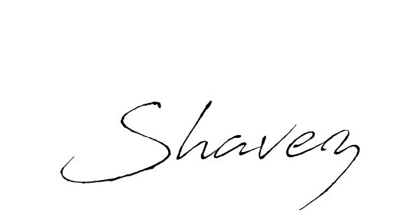 Design your own signature with our free online signature maker. With this signature software, you can create a handwritten (Antro_Vectra) signature for name Shavez. Shavez signature style 6 images and pictures png