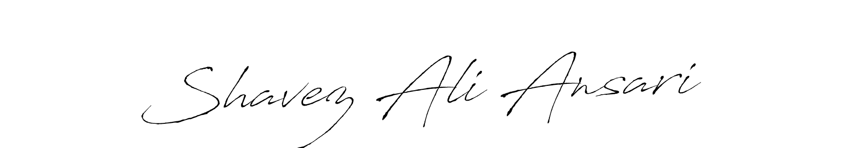 The best way (Antro_Vectra) to make a short signature is to pick only two or three words in your name. The name Shavez Ali Ansari include a total of six letters. For converting this name. Shavez Ali Ansari signature style 6 images and pictures png