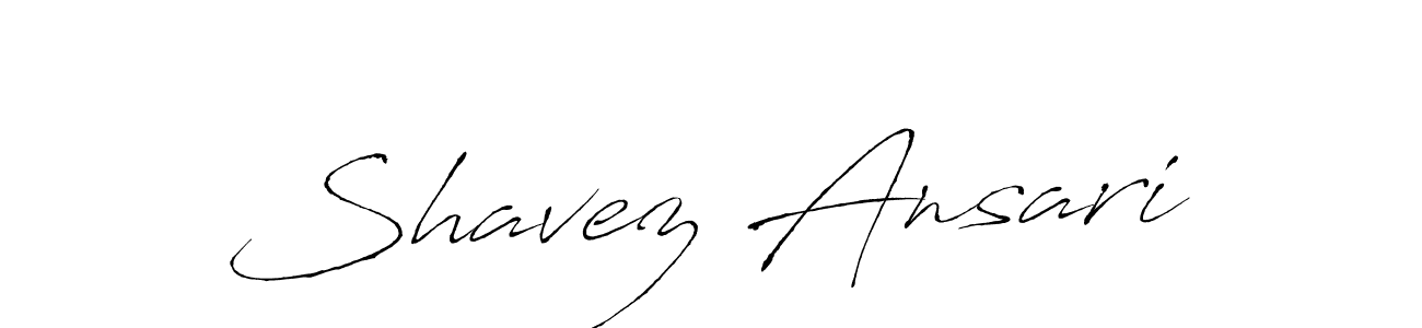 Also You can easily find your signature by using the search form. We will create Shavez Ansari name handwritten signature images for you free of cost using Antro_Vectra sign style. Shavez Ansari signature style 6 images and pictures png