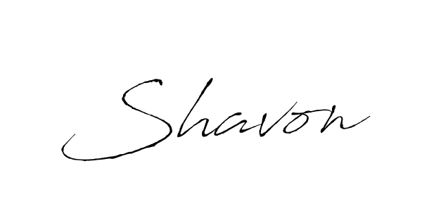 Make a beautiful signature design for name Shavon. With this signature (Antro_Vectra) style, you can create a handwritten signature for free. Shavon signature style 6 images and pictures png