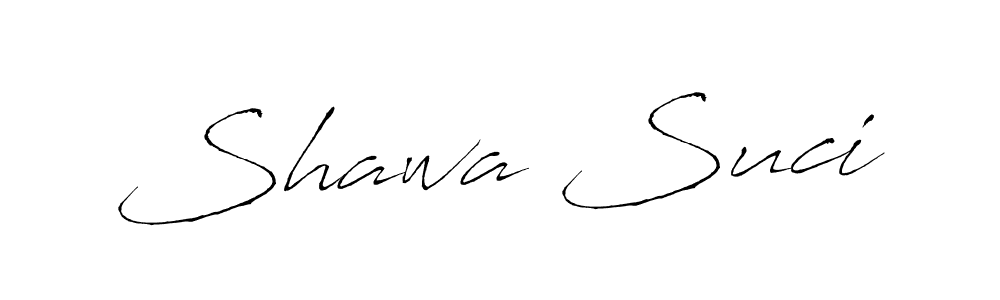 How to make Shawa Suci name signature. Use Antro_Vectra style for creating short signs online. This is the latest handwritten sign. Shawa Suci signature style 6 images and pictures png