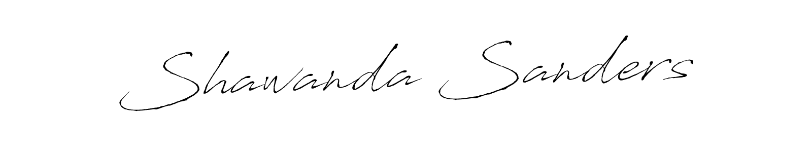 Create a beautiful signature design for name Shawanda Sanders. With this signature (Antro_Vectra) fonts, you can make a handwritten signature for free. Shawanda Sanders signature style 6 images and pictures png