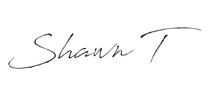 Create a beautiful signature design for name Shawn T. With this signature (Antro_Vectra) fonts, you can make a handwritten signature for free. Shawn T signature style 6 images and pictures png