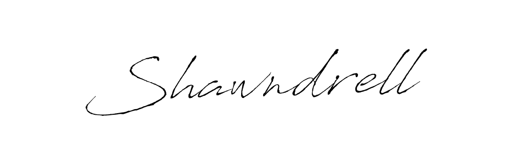 Shawndrell stylish signature style. Best Handwritten Sign (Antro_Vectra) for my name. Handwritten Signature Collection Ideas for my name Shawndrell. Shawndrell signature style 6 images and pictures png