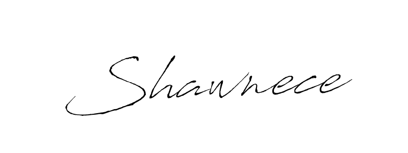 Use a signature maker to create a handwritten signature online. With this signature software, you can design (Antro_Vectra) your own signature for name Shawnece. Shawnece signature style 6 images and pictures png