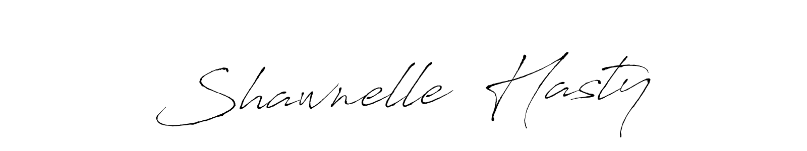 Design your own signature with our free online signature maker. With this signature software, you can create a handwritten (Antro_Vectra) signature for name Shawnelle  Hasty. Shawnelle  Hasty signature style 6 images and pictures png