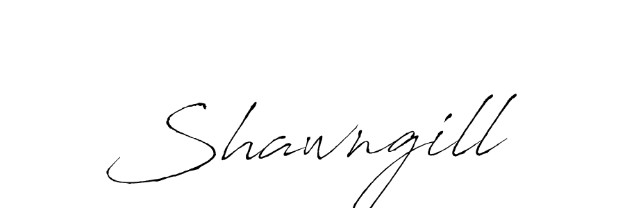 Create a beautiful signature design for name Shawngill. With this signature (Antro_Vectra) fonts, you can make a handwritten signature for free. Shawngill signature style 6 images and pictures png