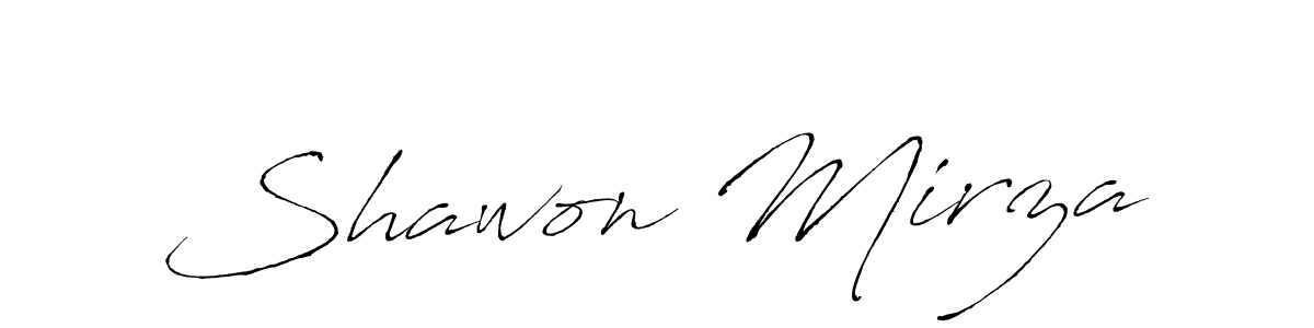 Use a signature maker to create a handwritten signature online. With this signature software, you can design (Antro_Vectra) your own signature for name Shawon Mirza. Shawon Mirza signature style 6 images and pictures png