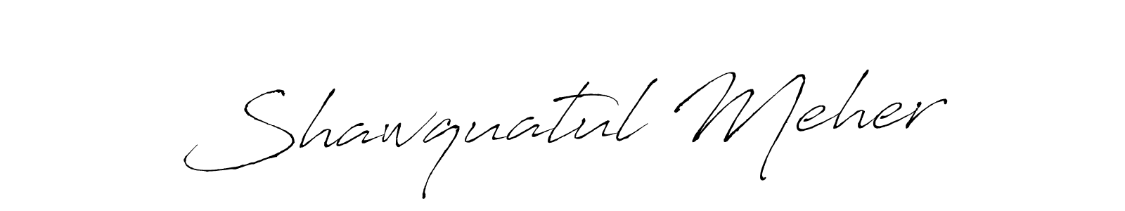 You should practise on your own different ways (Antro_Vectra) to write your name (Shawquatul Meher) in signature. don't let someone else do it for you. Shawquatul Meher signature style 6 images and pictures png
