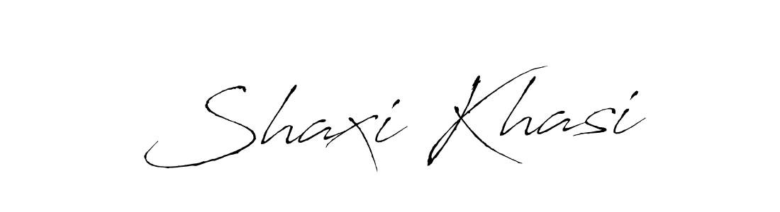 Design your own signature with our free online signature maker. With this signature software, you can create a handwritten (Antro_Vectra) signature for name Shaxi Khasi. Shaxi Khasi signature style 6 images and pictures png