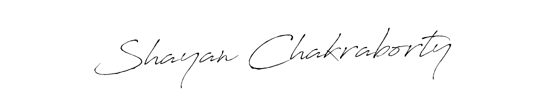 Make a beautiful signature design for name Shayan Chakraborty. With this signature (Antro_Vectra) style, you can create a handwritten signature for free. Shayan Chakraborty signature style 6 images and pictures png