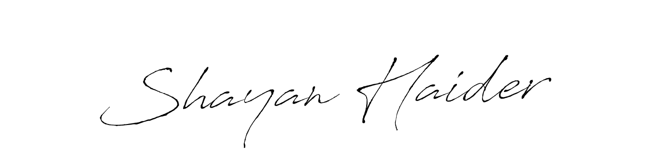 Also we have Shayan Haider name is the best signature style. Create professional handwritten signature collection using Antro_Vectra autograph style. Shayan Haider signature style 6 images and pictures png