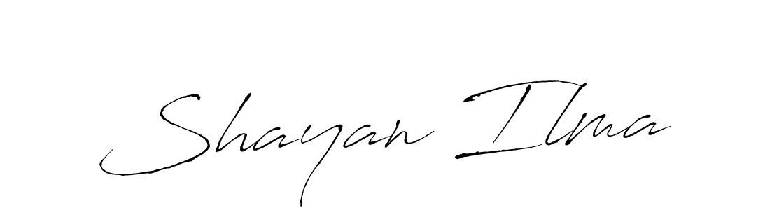 Also we have Shayan Ilma name is the best signature style. Create professional handwritten signature collection using Antro_Vectra autograph style. Shayan Ilma signature style 6 images and pictures png