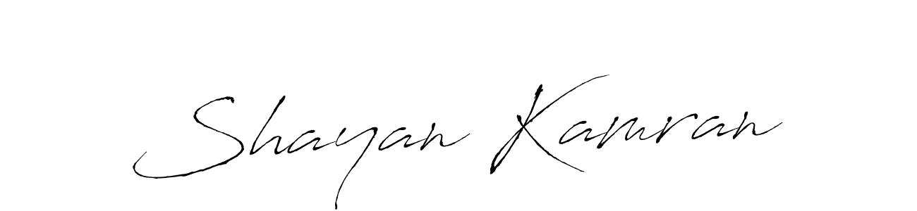 How to make Shayan Kamran signature? Antro_Vectra is a professional autograph style. Create handwritten signature for Shayan Kamran name. Shayan Kamran signature style 6 images and pictures png