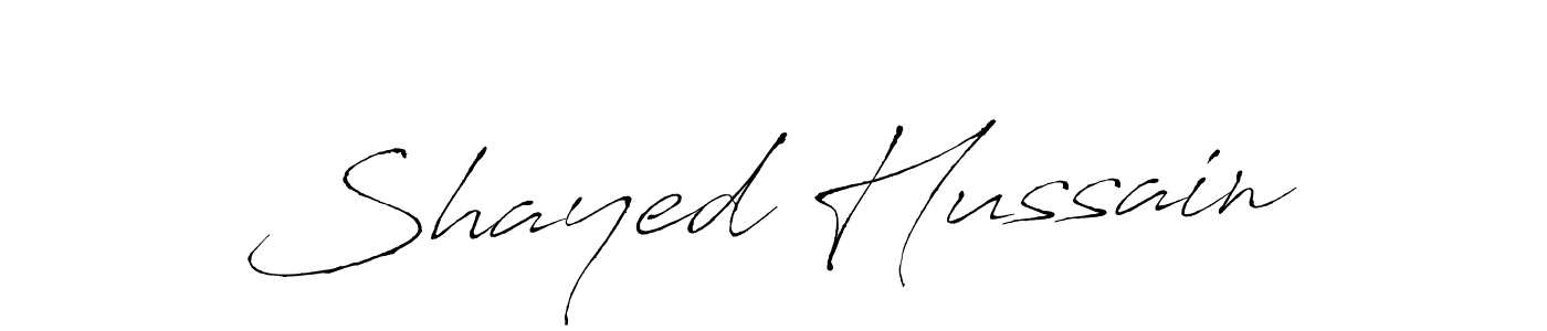 Design your own signature with our free online signature maker. With this signature software, you can create a handwritten (Antro_Vectra) signature for name Shayed Hussain. Shayed Hussain signature style 6 images and pictures png