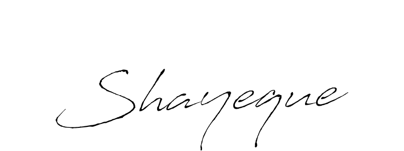 Make a beautiful signature design for name Shayeque. With this signature (Antro_Vectra) style, you can create a handwritten signature for free. Shayeque signature style 6 images and pictures png
