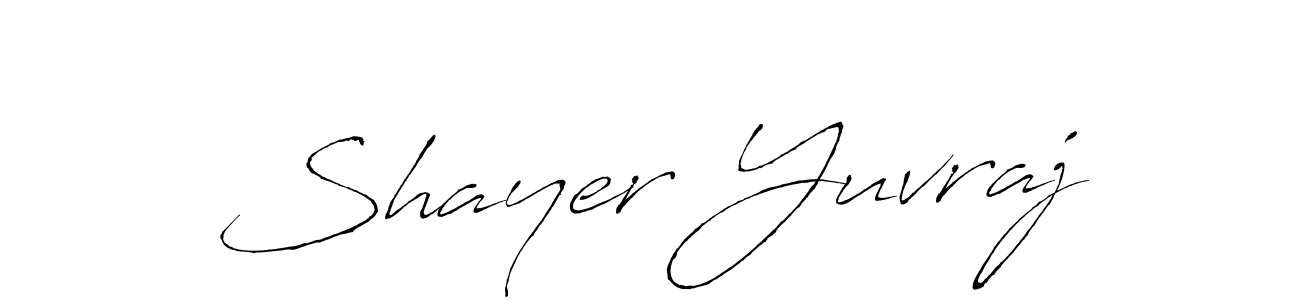 This is the best signature style for the Shayer Yuvraj name. Also you like these signature font (Antro_Vectra). Mix name signature. Shayer Yuvraj signature style 6 images and pictures png