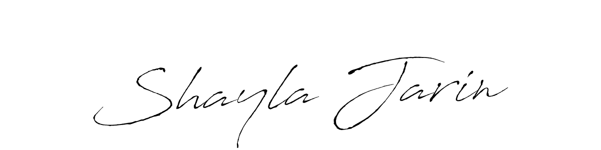 Make a beautiful signature design for name Shayla Jarin. With this signature (Antro_Vectra) style, you can create a handwritten signature for free. Shayla Jarin signature style 6 images and pictures png