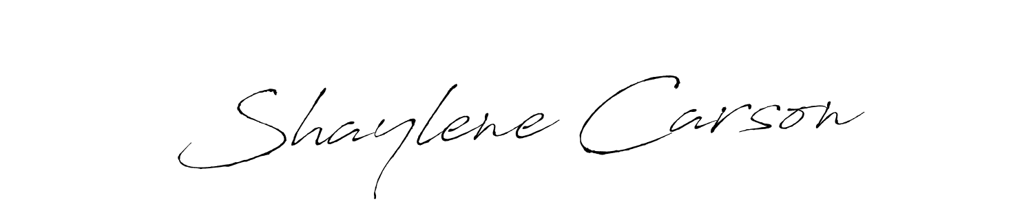 Shaylene Carson stylish signature style. Best Handwritten Sign (Antro_Vectra) for my name. Handwritten Signature Collection Ideas for my name Shaylene Carson. Shaylene Carson signature style 6 images and pictures png