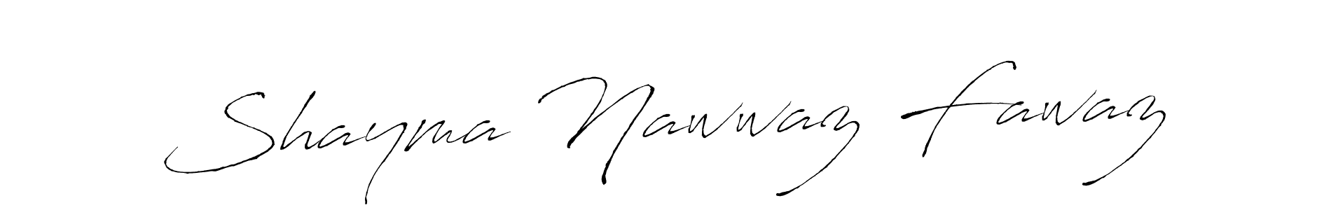 Shayma Nawwaz Fawaz stylish signature style. Best Handwritten Sign (Antro_Vectra) for my name. Handwritten Signature Collection Ideas for my name Shayma Nawwaz Fawaz. Shayma Nawwaz Fawaz signature style 6 images and pictures png