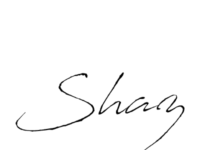How to make Shaz name signature. Use Antro_Vectra style for creating short signs online. This is the latest handwritten sign. Shaz signature style 6 images and pictures png