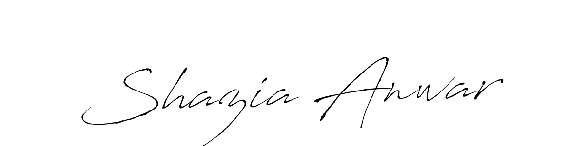 Make a beautiful signature design for name Shazia Anwar. With this signature (Antro_Vectra) style, you can create a handwritten signature for free. Shazia Anwar signature style 6 images and pictures png