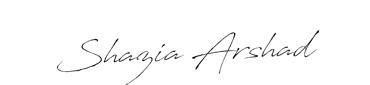 Design your own signature with our free online signature maker. With this signature software, you can create a handwritten (Antro_Vectra) signature for name Shazia Arshad. Shazia Arshad signature style 6 images and pictures png
