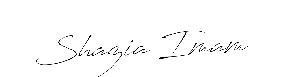 How to make Shazia Imam name signature. Use Antro_Vectra style for creating short signs online. This is the latest handwritten sign. Shazia Imam signature style 6 images and pictures png