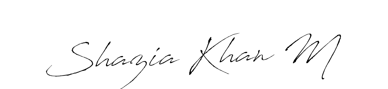 You can use this online signature creator to create a handwritten signature for the name Shazia Khan M. This is the best online autograph maker. Shazia Khan M signature style 6 images and pictures png