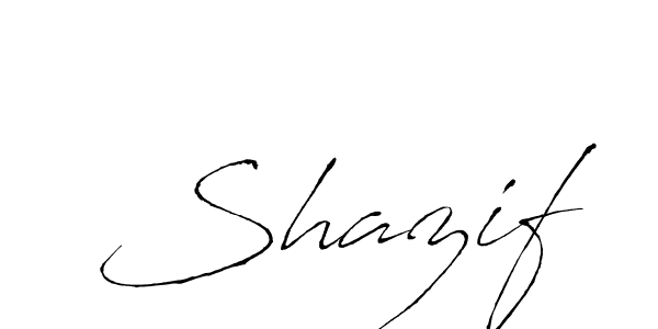 How to make Shazif name signature. Use Antro_Vectra style for creating short signs online. This is the latest handwritten sign. Shazif signature style 6 images and pictures png