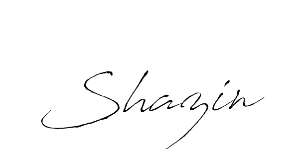 Use a signature maker to create a handwritten signature online. With this signature software, you can design (Antro_Vectra) your own signature for name Shazin. Shazin signature style 6 images and pictures png