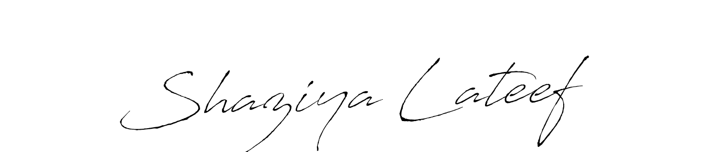 Use a signature maker to create a handwritten signature online. With this signature software, you can design (Antro_Vectra) your own signature for name Shaziya Lateef. Shaziya Lateef signature style 6 images and pictures png