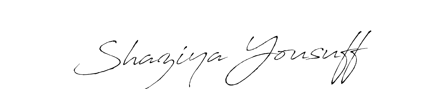 Similarly Antro_Vectra is the best handwritten signature design. Signature creator online .You can use it as an online autograph creator for name Shaziya Yousuff. Shaziya Yousuff signature style 6 images and pictures png