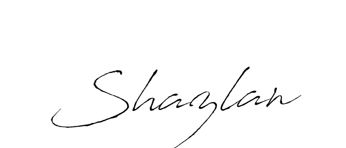 The best way (Antro_Vectra) to make a short signature is to pick only two or three words in your name. The name Shazlan include a total of six letters. For converting this name. Shazlan signature style 6 images and pictures png