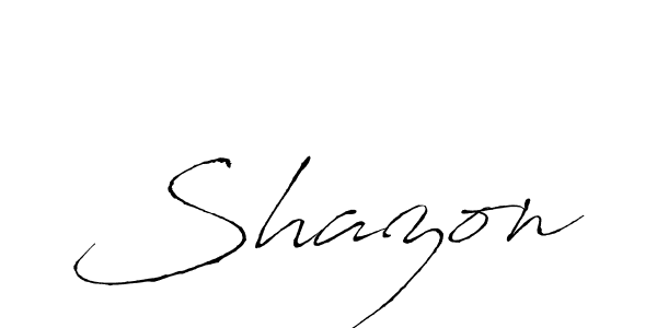 How to make Shazon name signature. Use Antro_Vectra style for creating short signs online. This is the latest handwritten sign. Shazon signature style 6 images and pictures png