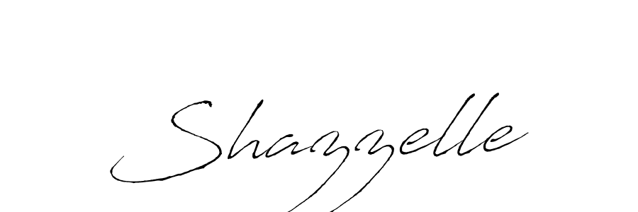 Use a signature maker to create a handwritten signature online. With this signature software, you can design (Antro_Vectra) your own signature for name Shazzelle. Shazzelle signature style 6 images and pictures png