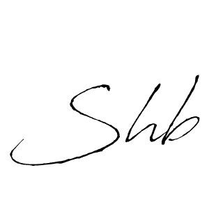 Design your own signature with our free online signature maker. With this signature software, you can create a handwritten (Antro_Vectra) signature for name Shb. Shb signature style 6 images and pictures png