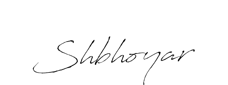 Design your own signature with our free online signature maker. With this signature software, you can create a handwritten (Antro_Vectra) signature for name Shbhoyar. Shbhoyar signature style 6 images and pictures png