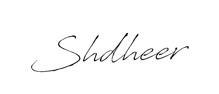 Design your own signature with our free online signature maker. With this signature software, you can create a handwritten (Antro_Vectra) signature for name Shdheer. Shdheer signature style 6 images and pictures png