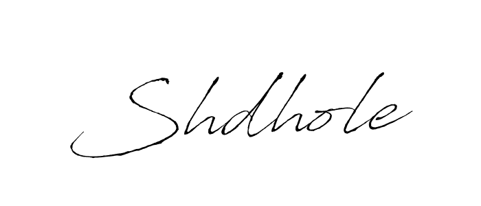 Create a beautiful signature design for name Shdhole. With this signature (Antro_Vectra) fonts, you can make a handwritten signature for free. Shdhole signature style 6 images and pictures png