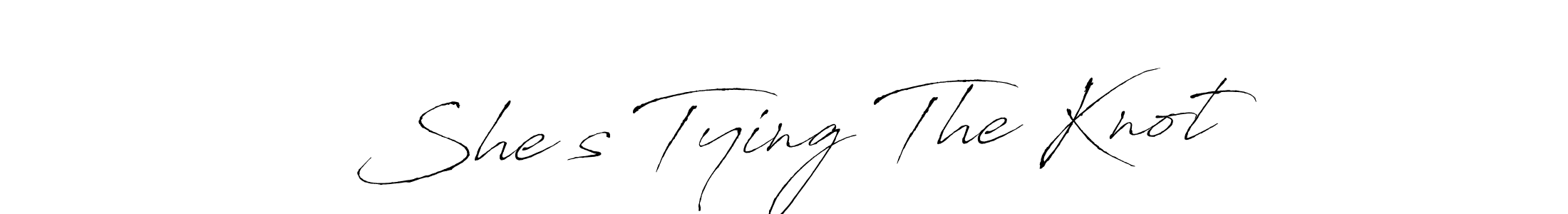 Also we have She’s Tying The Knot name is the best signature style. Create professional handwritten signature collection using Antro_Vectra autograph style. She’s Tying The Knot signature style 6 images and pictures png