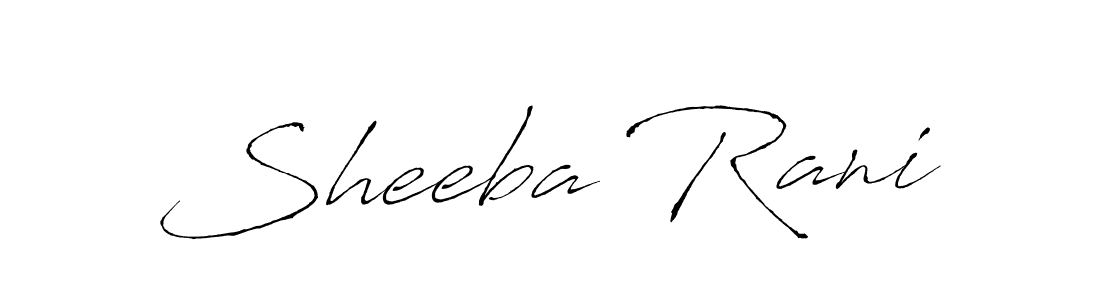 The best way (Antro_Vectra) to make a short signature is to pick only two or three words in your name. The name Sheeba Rani include a total of six letters. For converting this name. Sheeba Rani signature style 6 images and pictures png