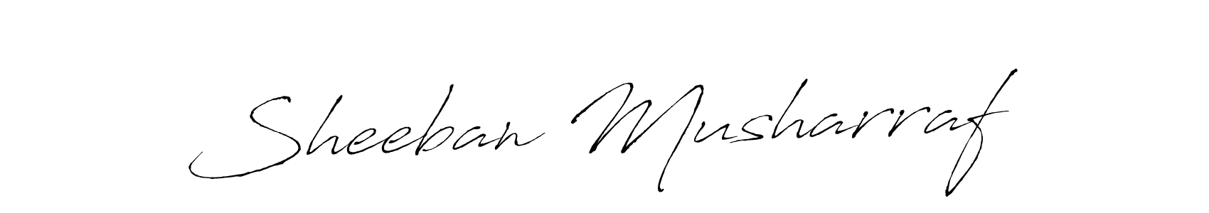 Also we have Sheeban Musharraf name is the best signature style. Create professional handwritten signature collection using Antro_Vectra autograph style. Sheeban Musharraf signature style 6 images and pictures png