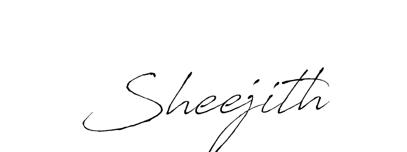 Also we have Sheejith name is the best signature style. Create professional handwritten signature collection using Antro_Vectra autograph style. Sheejith signature style 6 images and pictures png
