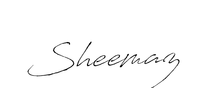 How to make Sheemaz name signature. Use Antro_Vectra style for creating short signs online. This is the latest handwritten sign. Sheemaz signature style 6 images and pictures png